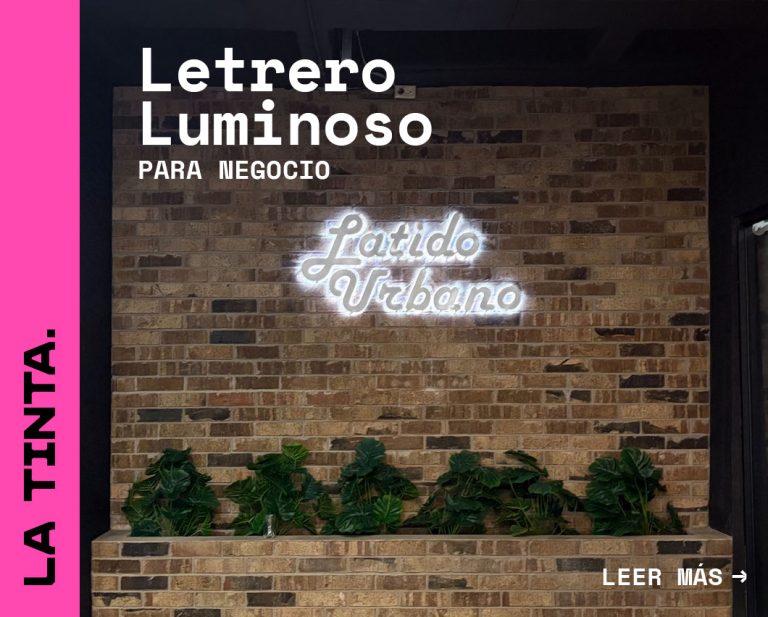 letraro luminoso para negocio